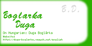 boglarka duga business card